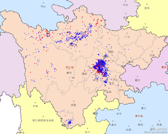 四川省氣象臺發(fā)布暴雨和雷電橙色預(yù)警 多地有暴雨